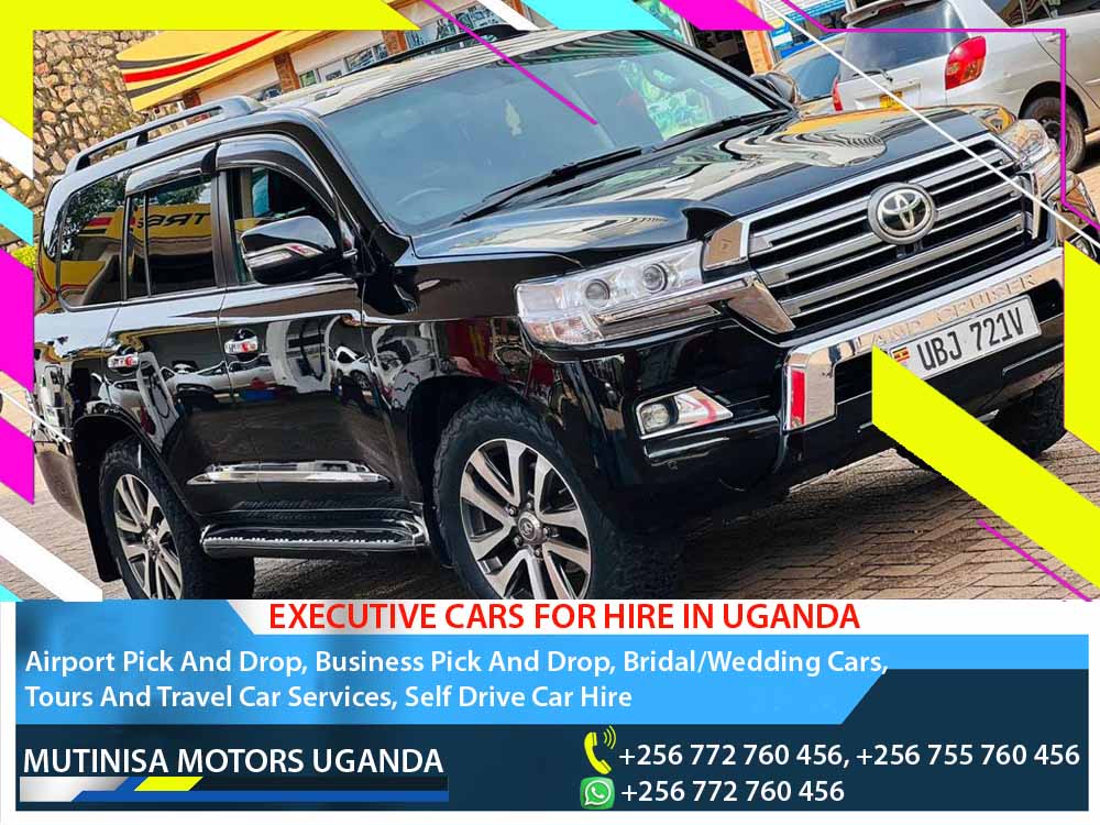 Executive Cars For Hire in Kampala Uganda. Luxury Car Hire Services, Airport Pick And Drop, Business Pick And Drop, Bridal/Wedding Cars, Tours And Travel Car Services, Self Drive Car Hire Company in Kampala Uganda. Mutinisa Motors Uganda, Ugabox