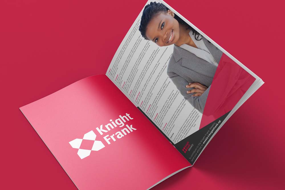 Knight Frank Company Uganda Newsletter Design Concept by Gideon Poet Kampala Uganda, Graphic Design and Branding Uganda, Ugabox