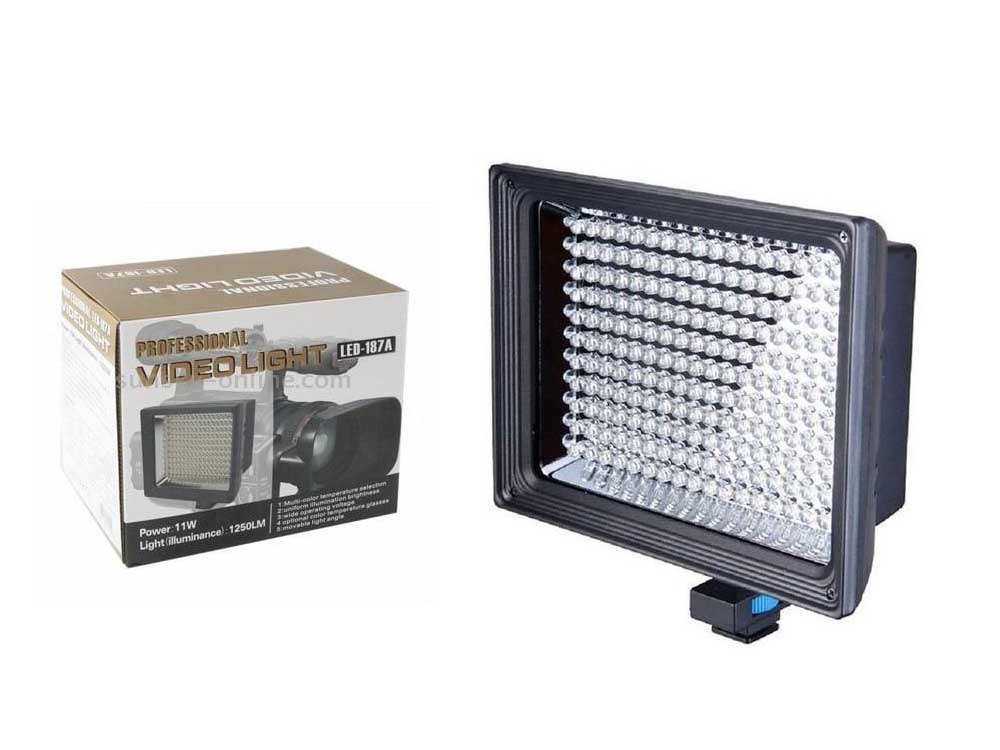 Professional Video Light LEd 187A for Sale Kampala Uganda, Professional Camera Equipment Uganda, Photography, Film & Video Cameras, Video Gear & Equipment Shop Kampala Uganda, Ugabox