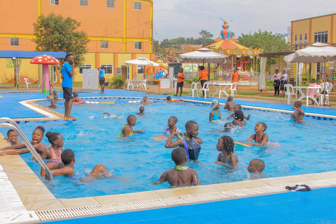 Lloli Fun Park Kampala Uganda, Kids Venue, Kids Fun Park, Outdoor Kids Playground, Swimming Pool, Swings And Slides, Food Court/Restaurant-Akamwesi Shopping Mall, Kyebando, Kampala Uganda. Ugabox