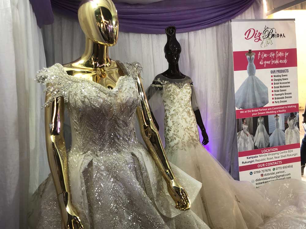 Wedding Dresses/Bridal Gowns in Kampala Uganda. Diz Bridal Parlour Uganda Services: Bridal Fashion, Wedding Styling, Bridal Wear, Bridal Gowns, Bridesmaid Dresses, Flower Girl Dresses, Dresses for Wedding in Kampala Uganda. Ugabox