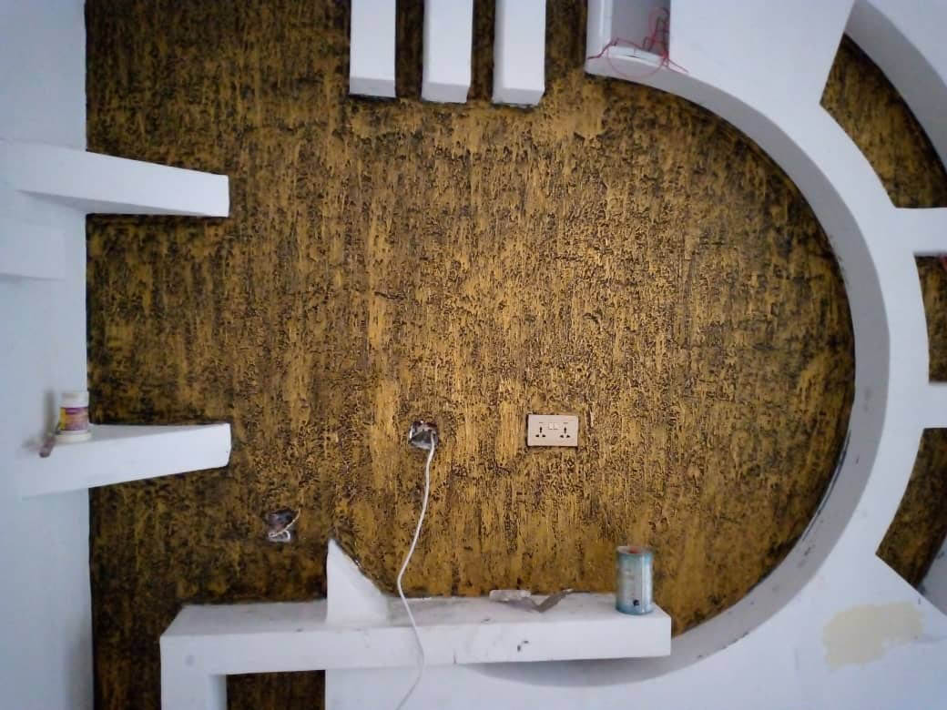 Gypsum Board TV Unit Design and Light Installation in Kampala Uganda, Interior Design and Home Decor Gypsum Board Design, Electrical Light Installation in Uganda, Gypsum Board Construction in Uganda, Festali Investments U Ltd, Ugabox