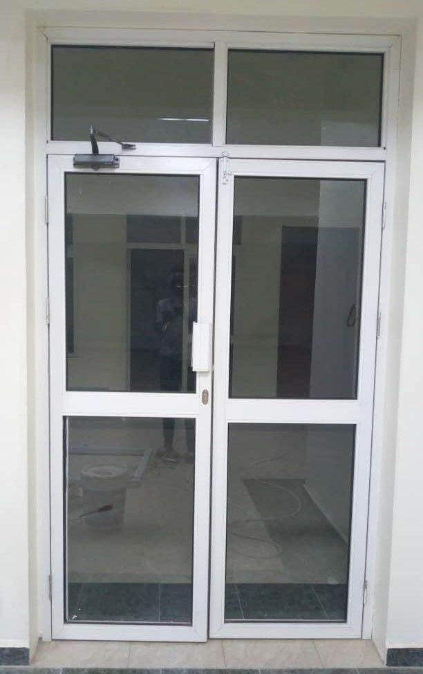 Aluminium Profile Column Doors in Kampala Uganda, Aluminium Design Works/Installation and Glass Solutions in Uganda, Luxury Aluminium and Glass Solutions Uganda, Ugabox