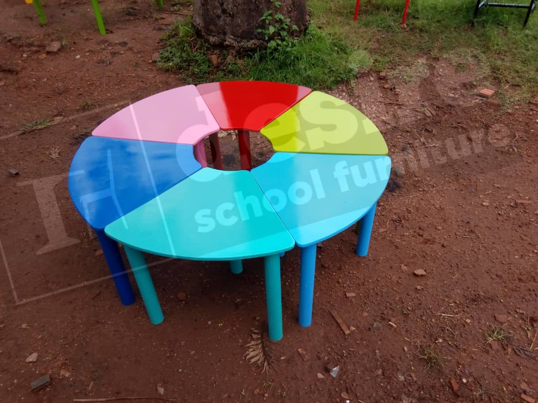 Rainbow Table (Colourful Table) Kampala Uganda, School Furniture Supplier in Uganda for Nursery / Kindergarten, Primary, Secondary, University/Higher Institutions of Learning (Tertiary Institutions) Kampala Uganda, Desire School Furniture Uganda