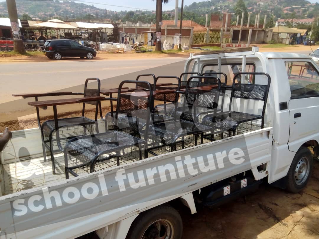 Delivering Chairs with writing pad Kampala Uganda, School Furniture Supplier in Uganda for Nursery / Kindergarten, Primary, Secondary, University/Higher Institutions of Learning (Tertiary Institutions) Kampala Uganda, Desire School Furniture Uganda