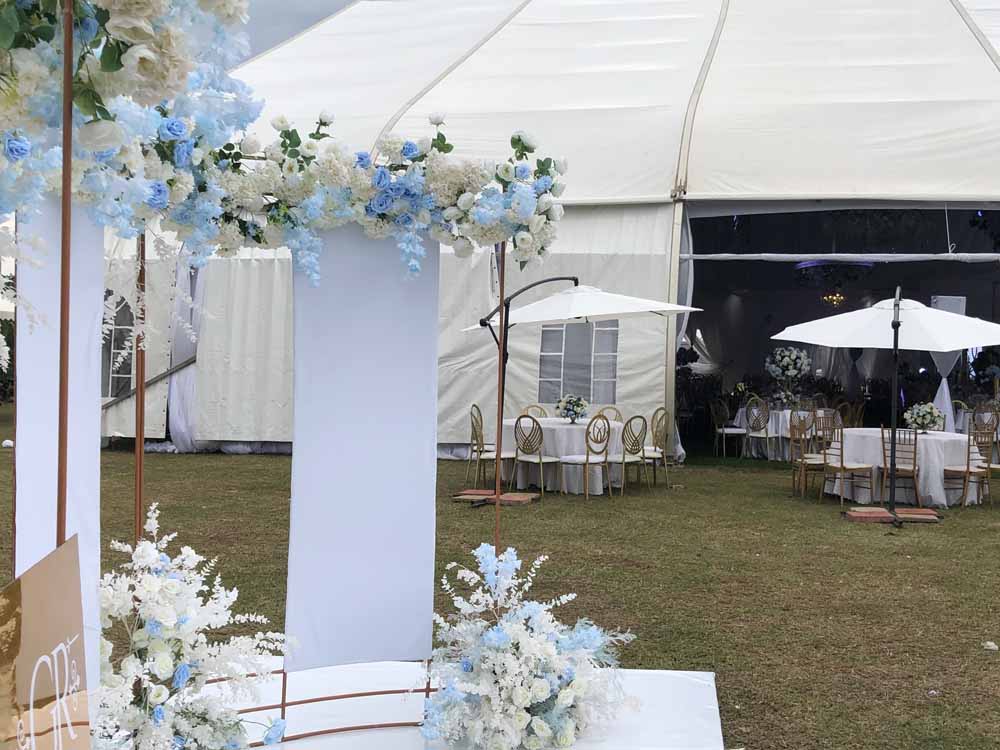 Kigo Gardens Uganda. Services: Wedding Gardens, Wedding Reception Venue, Bridal Gardens, Party Venue, Music Festival Venue, Events Venue in Uganda. Wedding Reception Decoration By Palette Events Uganda. Kigo Gardens Location: Inbetween Kigo Prisons and Mirembe Villas Kigo near Serena Hotel Kigo, Enroute Kajjansi-Munyonyo Speke Resort Kampala Entebbe Express Highway, Central Uganda, Wakiso District, Uganda. Ugabox