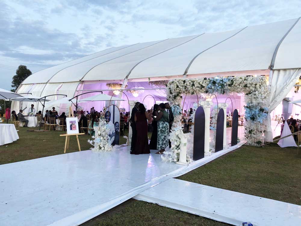 Kigo Gardens Uganda. Services: Wedding Gardens, Wedding Reception Venue, Bridal Gardens, Party Venue, Music Festival Venue, Events Venue in Uganda. Wedding Reception Decoration By Palette Events Uganda. Kigo Gardens Location: Inbetween Kigo Prisons and Mirembe Villas Kigo near Serena Hotel Kigo, Enroute Kajjansi-Munyonyo Speke Resort Kampala Entebbe Express Highway, Central Uganda, Wakiso District, Uganda. Ugabox