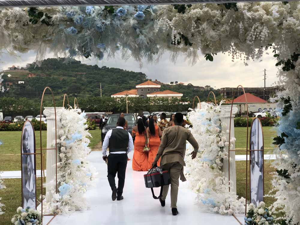 Kigo Gardens Uganda. Services: Wedding Gardens, Wedding Reception Venue, Bridal Gardens, Party Venue, Music Festival Venue, Events Venue in Uganda. Wedding Reception Decoration By Palette Events Uganda. Kigo Gardens Location: Inbetween Kigo Prisons and Mirembe Villas Kigo near Serena Hotel Kigo, Enroute Kajjansi-Munyonyo Speke Resort Kampala Entebbe Express Highway, Central Uganda, Wakiso District, Uganda. Ugabox