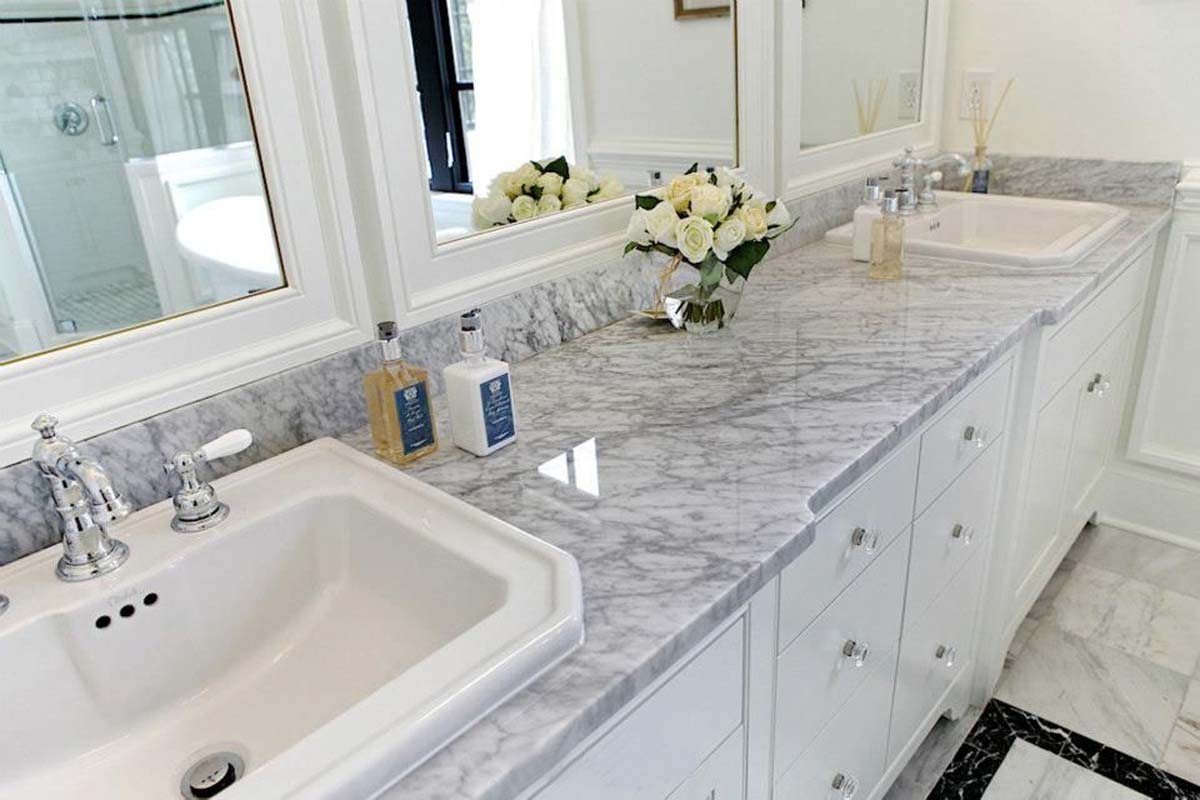 Granite And Marble Bathroom Vanity Top / Bathroom Countertop Installation Services in Kampala Uganda. Bathroom Vanity Top Installation Company in Uganda. Bathroom Interior Design Installation, Granite/Marble Slabs-Tiles And Flooring Materials Supply in Uganda: Varni Granite, Marble And Terrazzo Uganda, Ugabox