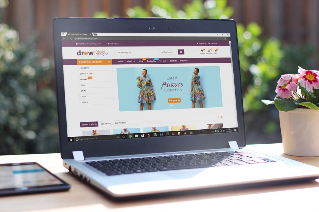 Drew African Designs Website design Gideon Poet Kampala Uganda, African Fashion Web Design, Graphic Design Works, Graphics Works & Portfolio Kampala Uganda, Ugabox