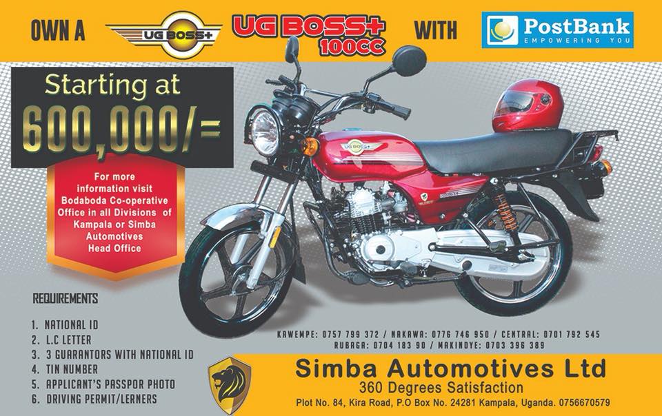 UG BOSS+ Boda boda for Sale in Kampala Uganda, Sale Price: 600,000, Motorcycles in Kampala Uganda, Simba Automotives Ltd, Ugabox