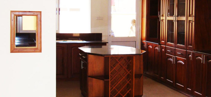 Kitchen Unit at Masterwood Kampala Uganda, Door Frames, Door Shutters and Kitchen Units, Floor Parquets, Floor Strips and Ceiling T and G.