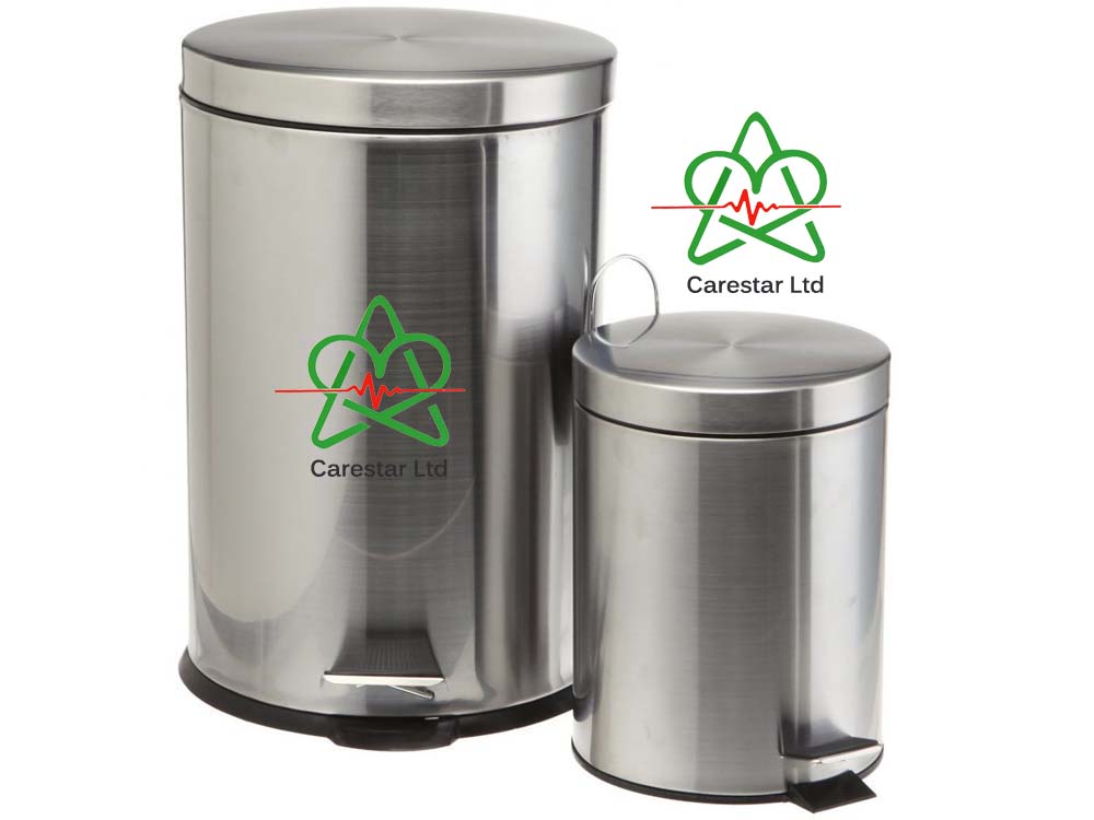 Stainless Steel Waste Bins for Sale in Kampala Uganda. Trash Cans, Waste Disposal Equipment Uganda, Medical Supply, Medical Equipment, Hospital, Clinic & Medicare Equipment Kampala Uganda. CareStar Ltd Uganda, Ugabox