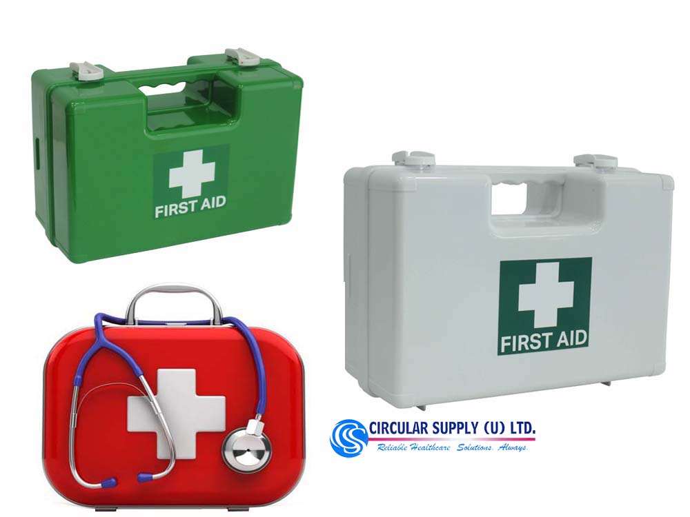 First Aid Boxes for Sale in Kampala Uganda. Emergency Medical Equipment, Emergency Kits, First Aid Boxes in Uganda, Medical Supply, Medical Equipment, Hospital, Clinic & Medicare Equipment Kampala Uganda, Circular Supply Uganda, Ugabox