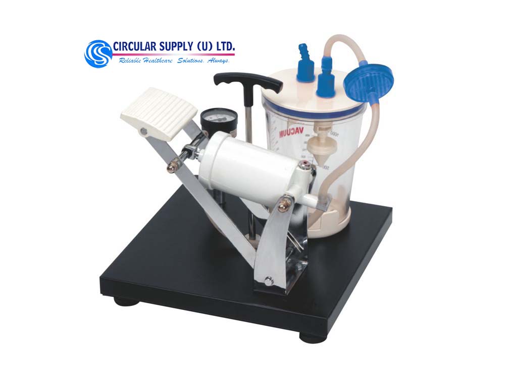 Foot Operated Suction Machines for Sale in Kampala Uganda. Pump, Suction, Foot Operated, Liquid Suction Medical Equipment in Uganda, Medical Supply, Medical Equipment, Hospital, Clinic & Medicare Equipment Kampala Uganda. Circular Supply Uganda, Ugabox