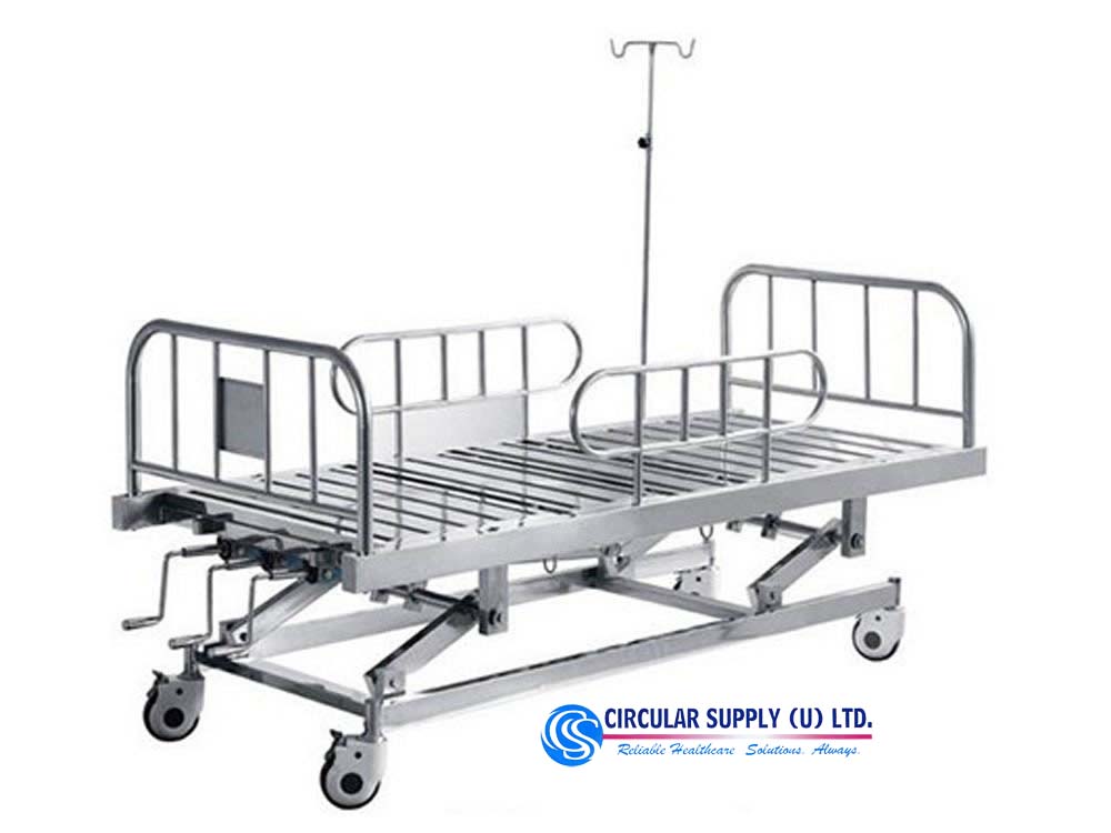 Stainless Steel Emergency ICU Beds for Sale in Kampala Uganda. Hospital Furniture Uganda, Medical Supply, Medical Equipment, Hospital, Clinic & Medicare Equipment Kampala Uganda. Circular Supply Uganda, Ugabox