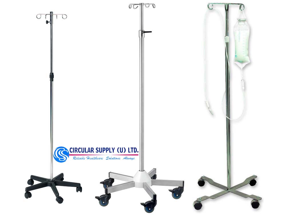 Mobile Drip Stands for Sale in Kampala Uganda. Medical Trolleys Uganda, Medical Supply, Medical Equipment, Hospital, Clinic & Medicare Equipment Kampala Uganda. Circular Supply Uganda, Ugabox