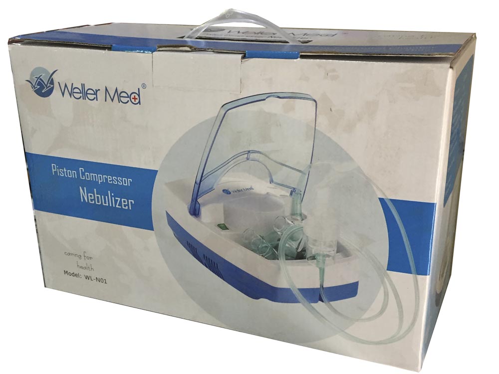 Weller Med Piston Compressor Nebulizer Model: WL-N01 for Sale in Kampala Uganda. Nebulizers in Uganda, Medical Supply, Medical Equipment, Hospital, Clinic & Medicare Equipment Kampala Uganda. CareStar Ltd Uganda, Ugabox