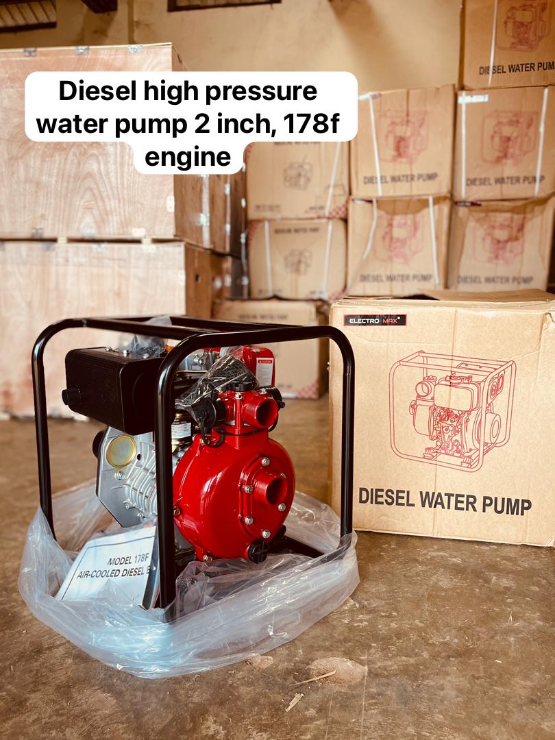 Water Pump Price Uganda. UGX: 2,000,000. Diesel High Pressure Water Pump, 2 Inch, 178F Engine. Used For Water Supply, Irrigation And Water Drainage . Diesel High Pressure Water Pump for Sale in Kampala Uganda. Agricultural Farm/Garden Equipment Uganda. Machine World Uganda For Agricultural Machinery/Agro Equipment. Importer, Supplier, Distributor, Assembler and Installer of Agro/Agricultural Equipment in Kampala-Uganda, East Africa: Kigali-Rwanda, Juba-South Sudan, DRC-Congo. Agro Machinery, Ugabox Marketing Platform Uganda | Ugabox.com