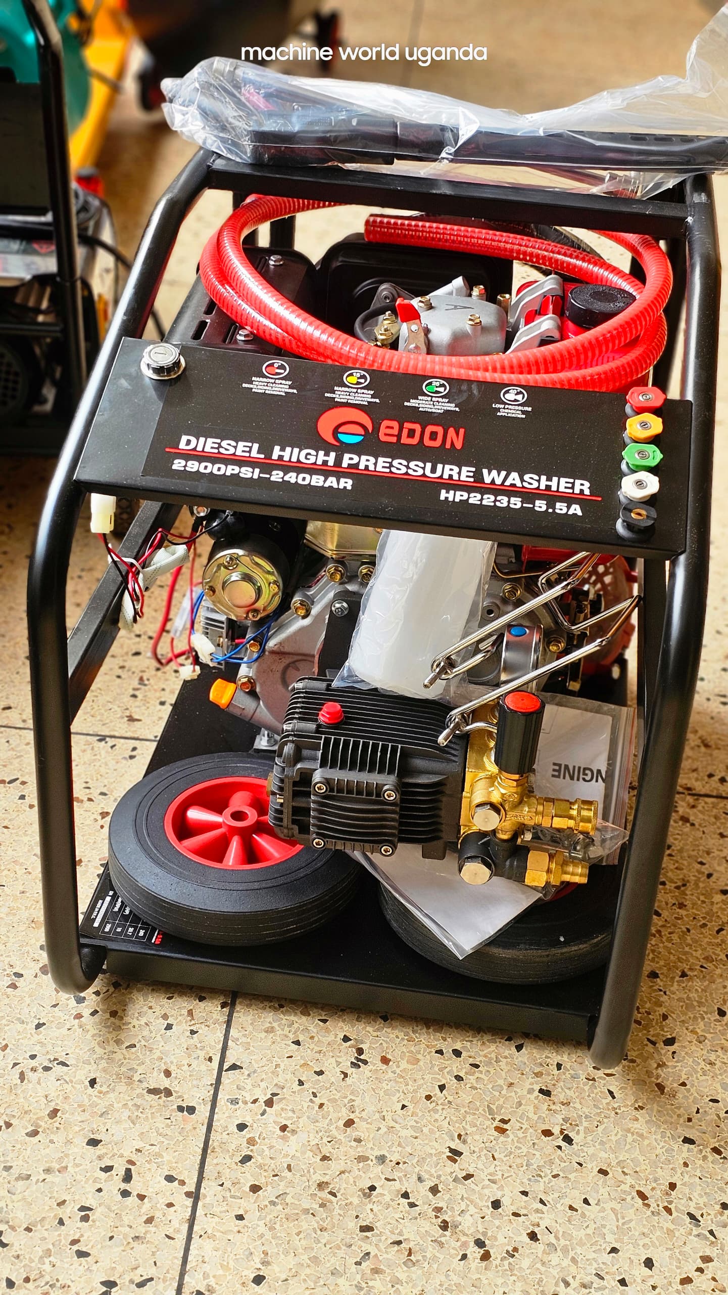 Diesel High Pressure Washer Price Uganda. UGX: 000. Diesel Washer Heavy Duty Diesel Engine Key Start And Recoil Start for Sale in Kampala Uganda. Farm Cleaning Equipment For Cleaning Agricultural Machinery/Equipment And Farm Surfaces. Machine World Uganda Importer, Supplier, Distributor, Assembler and Installer of Domestic and Agro Industrial Cleaning Equipment, Agro/Agricultural Machinery in Kampala-Uganda, East Africa: Kigali-Rwanda, Juba-South Sudan, DRC-Congo. Cleaning Machinery, Ugabox Marketing Platform Uganda | Ugabox.com