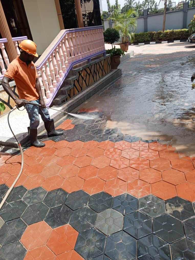 Cleaning Services Uganda, Paver And Concrete Floor Cleaning In Uganda. Macoi Roofings Uganda For Professional Cleaning Services In Kampala Uganda. Ugabox