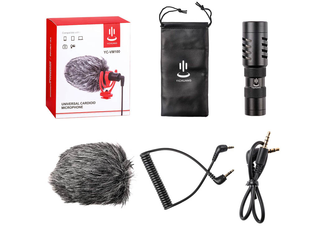 YC-VIM100 Mic Shotgun 3.5 mm Universal Cardioid Recording Video Microphone Compatible with Canon, Nikon, DSLR Cameras, camcorders,Audio Recorders, PCs and Mac for iPhone Android in Uganda, Sound Recorders Accessories & Equipment. Professional Photography, Film, Video, Cameras & Equipment Shop in Kampala Uganda, Ugabox