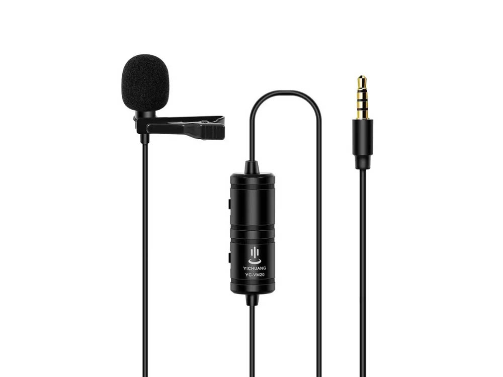 YC VM20 3.5mm Audio Video Record Lavalier Lapel Clip Microphone for iPhone, Android Mobile Phones, Mac Computers, Vlog/Video log (youtube video) in Uganda, Video Sound Recording Equipment and Accessories. Professional Photography, Film, Video, Cameras & Equipment Shop in Kampala Uganda, Ugabox