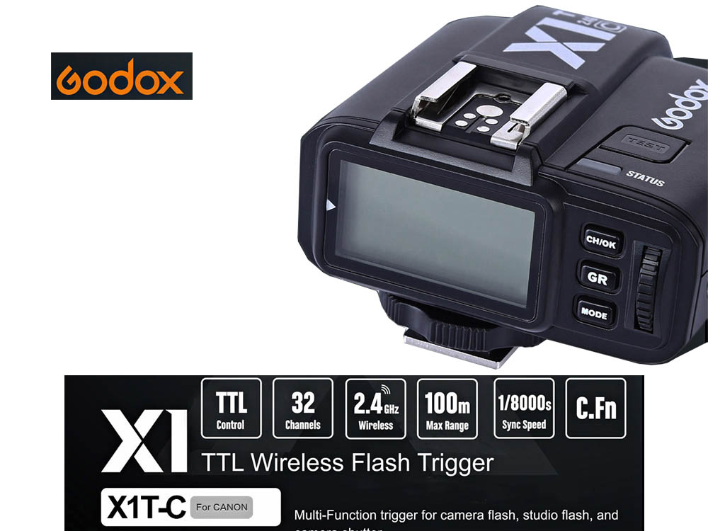 Godox X1-C-TTL Wireless Flash Trigger for Canon for Sale in Uganda, Photo & Video Lighting Accessories & Equipment. Professional Photography, Film, Video, Cameras & Equipment Shop in Kampala Uganda, Ugabox