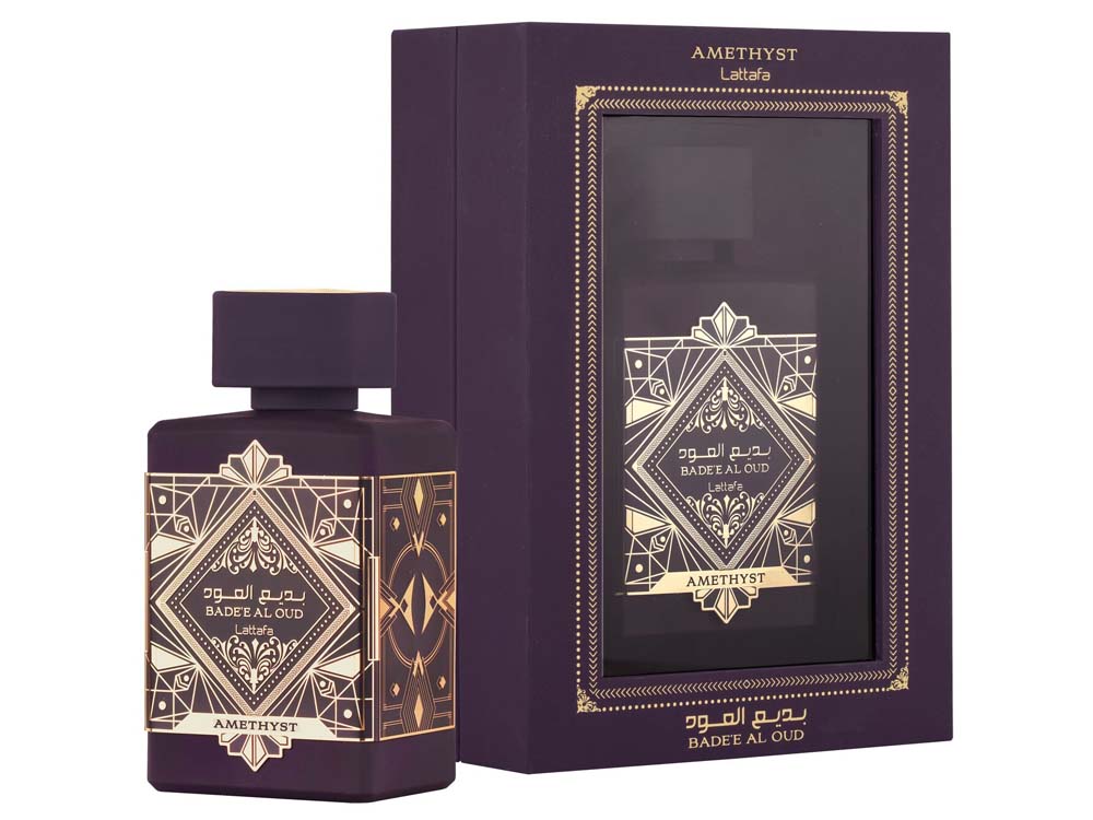 Bade'e Al Oud Amethyst Lattafa Perfumes for Unisex Eau de Parfum Spray 100ml, Fragrances and Perfumes Shop in Kampala Uganda, Beauty Gifts Shop Online, Ugabox Perfumes