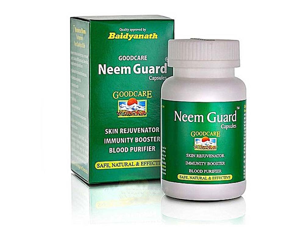 Neem Guard for Sale in Uganda, Neem Guard Capsules for effective treatment: in skin infections, rashes and pimples, an immunity booster, an anti-obesity agent, blood purifier for a beautiful and healthy skin, Herbal Medicine & Supplements Shop in Kampala Uganda, Ugabox