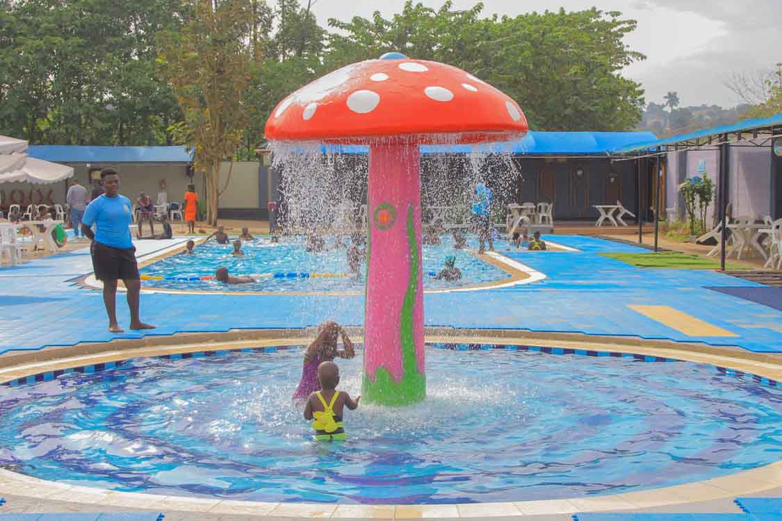 Lloli Fun Park Uganda. Kids Fun Park At Akamwesi Shopping Mall Kyebando Kampala Uganda. Services: Swimming Pool For Toddlers, Kids And Adults, Kids Playground, Bumper Cars, Kids Train, Swings And Slides, Gardens And Restaurant Akamwesi Shopping Mall, Ugabox