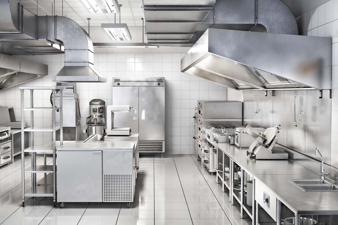 Commercial Kitchen Design And Setup in Kampala Uganda. Commercial  kitchen restaurant, professional stainless kitchen, kitchen work surface setup with cooking stoves, counters, sinks, Stainless steel kitchen exhaust smoke extractors, commercial chimney, gas and electric burners, bakery oven for commercial restaurant, hotel and food catering business/industrial kitchen installer in Kampala Uganda. Ugabox