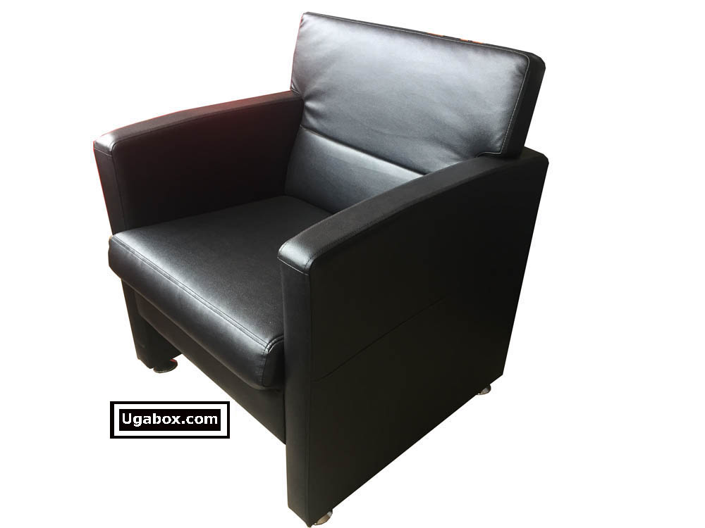 Black Office Sofa Chair for Sale Kampala Uganda, Leather Furniture Uganda, Roma Furnishings Uganda, Ugabox