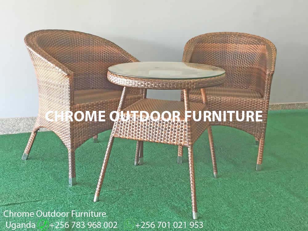 2 Outdoor Chairs & Table Uganda, Garden and Outdoor Furniture for Sale Kampala Uganda, Balcony Patio Furniture, Resin Wicker, All Weather Wicker Uganda, Ugabox