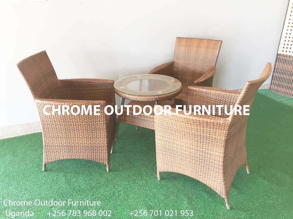 3 Outdoor Chairs & Coffee Table Uganda, Garden and Outdoor Furniture for Sale Kampala Uganda, Balcony, Patio Furniture Uganda, Resin Wicker, All Weather Wicker Uganda, Ugabox