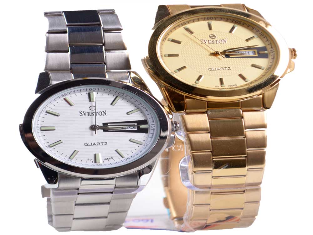 Sveston Watch for Sale Uganda, Code 1858G Silver White & Rose Gold Watch, Essence Spa Lounge Kampala Uganda, Gift Shop Ugabox