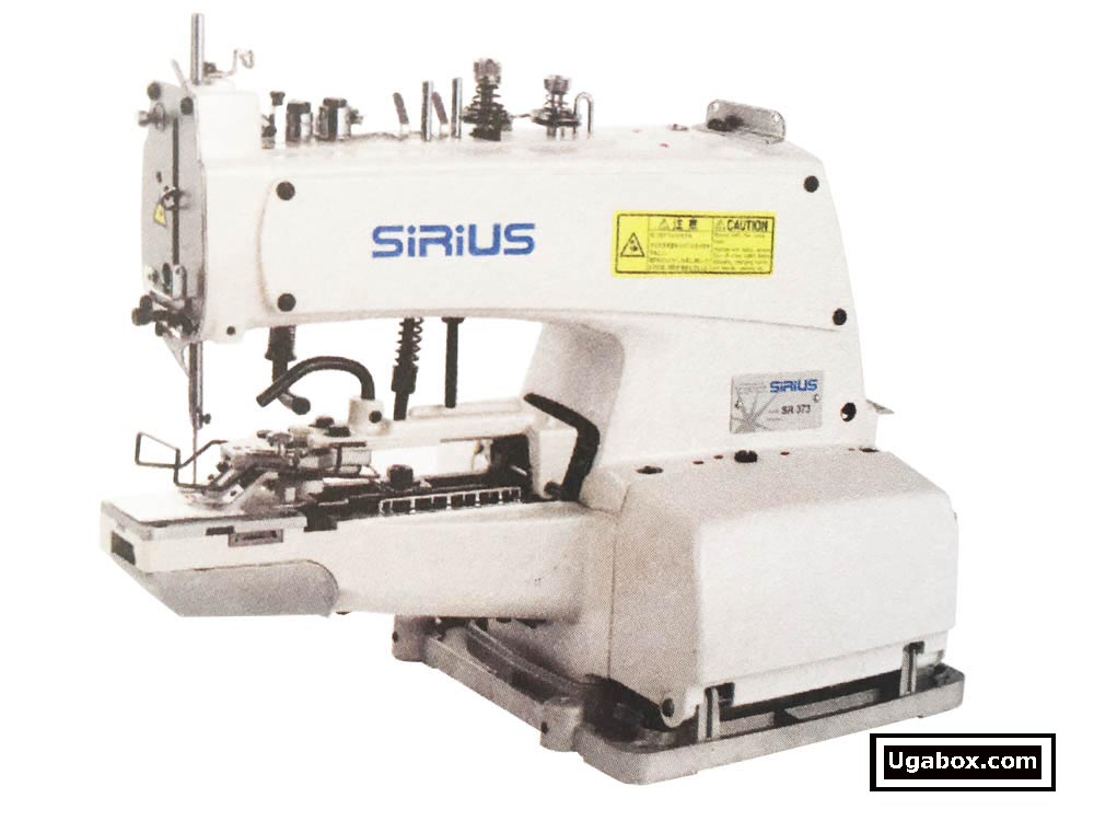 Sirius Industrial Button Attaching Machine for Sale Kampala Uganda. Sew Model: SR 373 Series. Sewing Equipment, Industrial Sewing Machinery Kampala Uganda